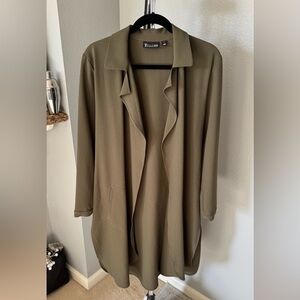 Zara Khaki Women's Shirt Coat